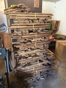 Large Lot Reclaimed Hardwood Flooring & Trim Mixed Profiles Local Pickup
