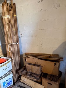 Reclaimed Oak Hardwood Flooring & Trim Mixed Lot Tongue Groove Boards