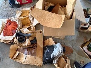 Vintage Dominion Tanners Leather Hide Scrap Lot Suede Mixed Colors