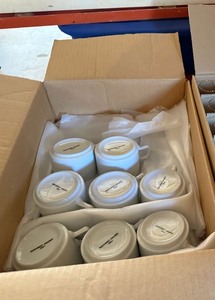 Northwest Airlines Abco China Coffee Cups White Service Ware Boxed