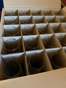 Northwest Airlines Champagne Flutes Boxed Lot of 50 Holland Logo Glass
