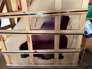 Corner Whirlpool Bathtub w Pump Mauve FiberglassAcrylic See Photos