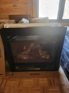 Heatilator Gas Fireplace Insert with Glass Front