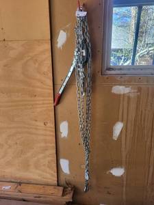 Chain Hoist  Come-Along Rigging Kit with Wire Rope, Heavy Chains & Hooks