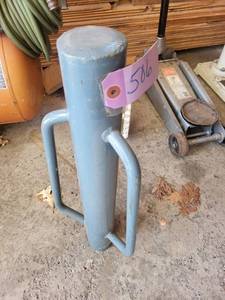 Blue Steel Cylinder with Dual U-Handles - 50 lb