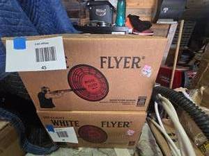 One Box of White Flyer Clay Targets 135 Count