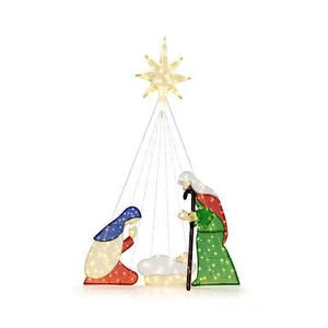 6 Feet Lighted Nativity Scene with 240 LED Lights Retail $133.99
