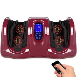 Therapeutic Foot Massager w High Intensity Rollers, Remote, 3 Modes