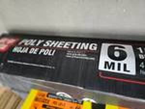 6 mil Poly Sheeting 16 x 100 Black