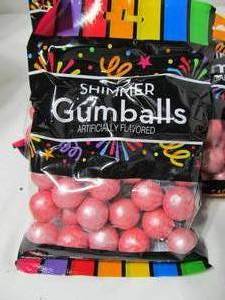 Hilco Sweets Shimmer Pink Gumballs, Bubblegum Flavor