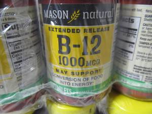 Lot of 12 New Bottles B-12 Vitamins
