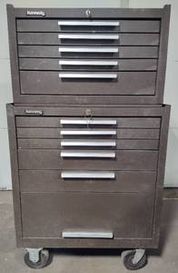 Vintage Kennedy Two-Piece Tool Chests
