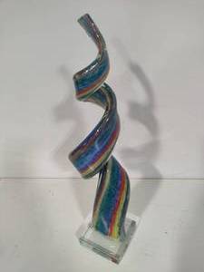 Abstract Art Glass Sculpture