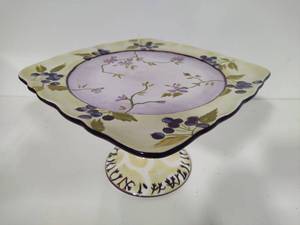 Tracy Porter Hand Painted Cake Stand