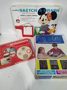 Lot of Vintage ArtCreative Games