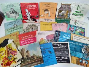 Vintage Story Books wRecords - Huge Lot