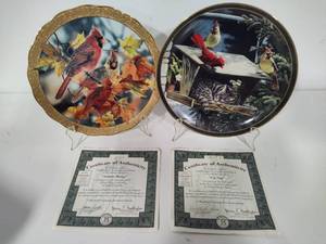 The Bradford Exchange Collectible Bird Plates wCOAs