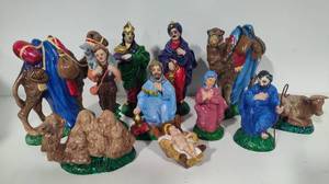 Hand Painted Nativity Set