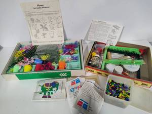 Crafty Items including Hasboro FanTastic Flowers, Weave Set & Snap Tiles