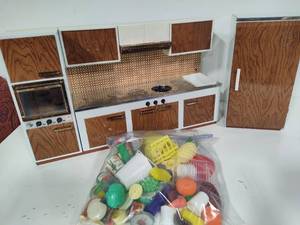 Vintage Martin Fuchs Tin w Wood Look Vintage Kitchen