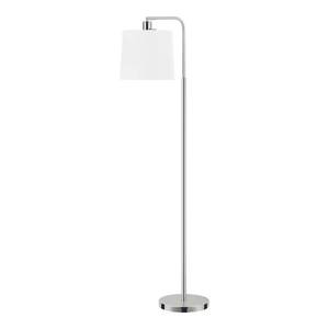 Auburn 56 in. Nickel Floor Lamp with Shade