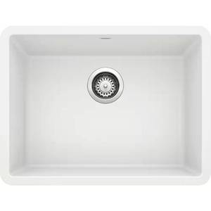 PRECIS 24 Undermount Granite Sink, White