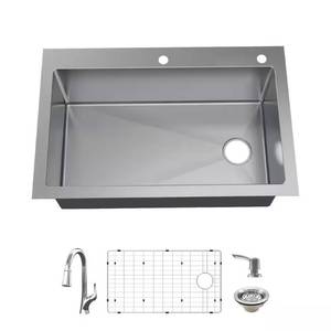 AIO Dolancourt 33 Kitchen Sink with Faucet