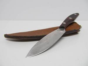 DH Russell GROHMANN 1S Knife w Leather Sheath