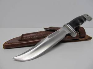 9.5 BUCK Fixed Blade Hunting Knife wLeather Sheath