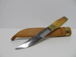 Vintage Finnish American Heritage Knife by Iisakki Jarvenpaa - wLeather Sheath