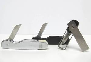 3 Vintage STANLEY Folding Knives