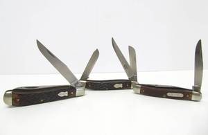 3 Vintage SCHRADE Pocket Knives