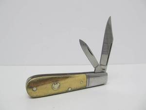 Signed A.M. MAYHALL Stag Handle Folding Knife #551