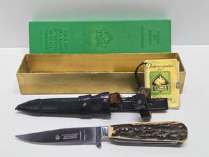 Vintage PUMA German Waidmesser No. 3591 Fixed Blade Knife wOriginal Sheath &amp Box