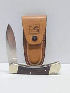 GROHMANN Pictou NS 9 Folding Knife wLeather Case