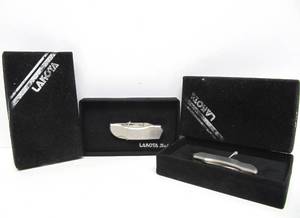 Pair (2) of LAKOTA Teal Folding Knives wBoxes #3