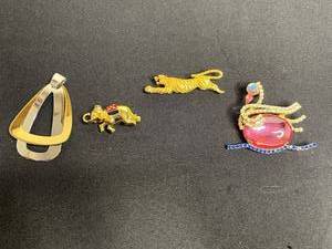 Ivania Swan Pin, BSK Tiger Pin, Monet Elephant Pin & More