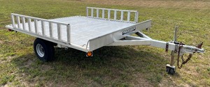 2009 ALUMA A888 ALUMINUM DECK OVER ATV TRAILER