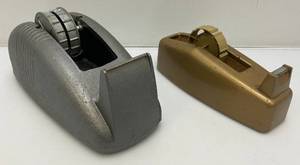 Two Heavy Metal Tape Holders 1 34 & 1 2