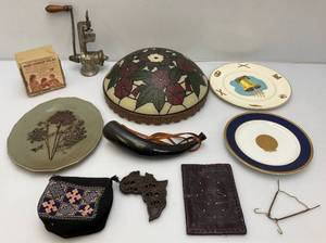 Misc. Vintage Items Including Cow Horn And More