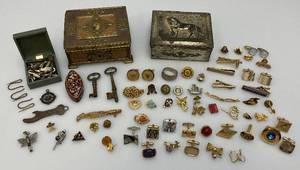 Misc. Vintage Cufflinks, Trinket Boxes And More