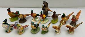 Misc. Miniature Collectible Pheasant Statues, Salt & Pepper Shakers And More