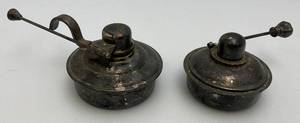 Vintage Silver Plate Chafing Dish Alcohol Burners With Wick