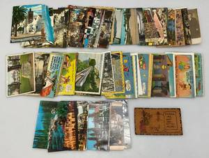 Group Of Vintage Collectible Postcards Including Leather And more (Some With Old Stamps)