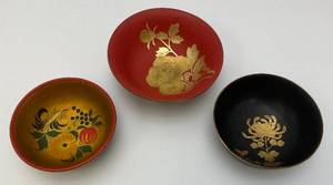 Antique Japanese Lacquerware Bowls And more