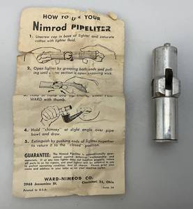 Vintage Nimrod Pipeliter With Instructions