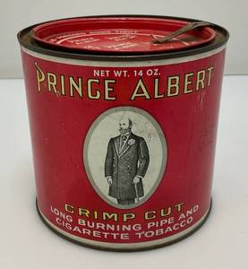 Vintage Collectible Prince Albert Crimp Cut Tobacco Tin 5 x 5 14