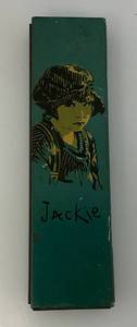 1920s Jackie Coogan Tin Lithographed Antique Pencil Box Charlie Chaplin The Kid 1 x 2 x 7 34