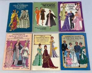1980s Collectible Paper Doll Books Including Civil War And More