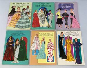 1980s-90s  Collectible Paper Doll Books Including Princess Diana And More